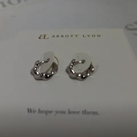 ABBOTT LYON TWISTED HUGGIE HOOPS EARRINGS