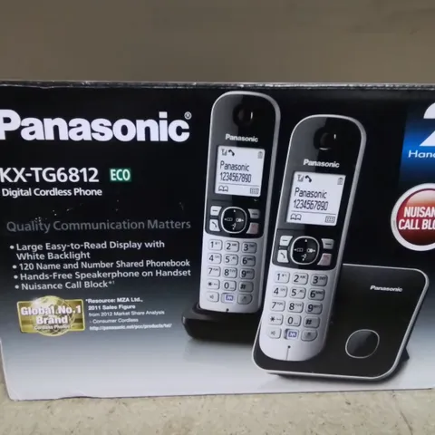 LOT OF 11 BOXED PANASONIC KX-TG6812 ECO DIGITAL CORDLESS PHONE 2-SETS
