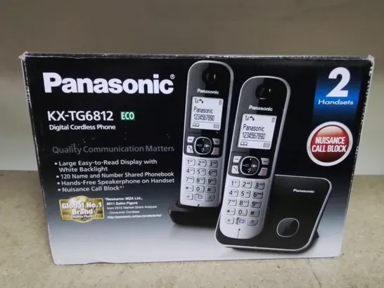 LOT OF 11 BOXED PANASONIC KX-TG6812 ECO DIGITAL CORDLESS PHONE 2-SETS