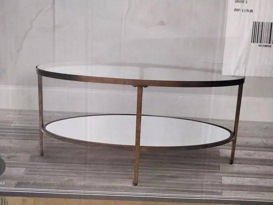 BOXED CAPRICE OVAL COFFEE TABLE 