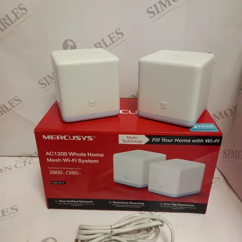 BOXED MERCUSYS AC1200 WHOLE HOME MESH WIFI SYSTEM 