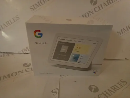 BRAND NEW BOXED GOOGLE NEST HUB, 7" DISPLAY SCREEN, 2ND GENERATION