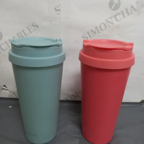 OUTLET LOCK & LOCK SET OF 2 INSULATED CLIP TUMBLERS 540ML