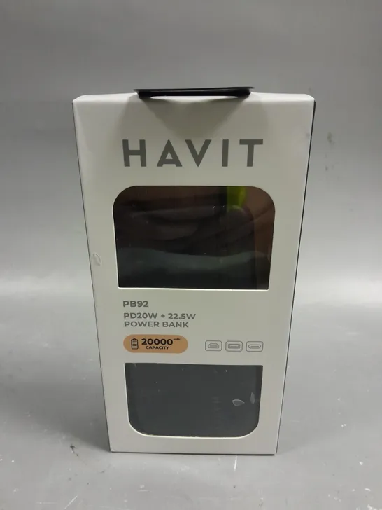 BOXED HAVIT PB92 20,000MAH POWERBANK 