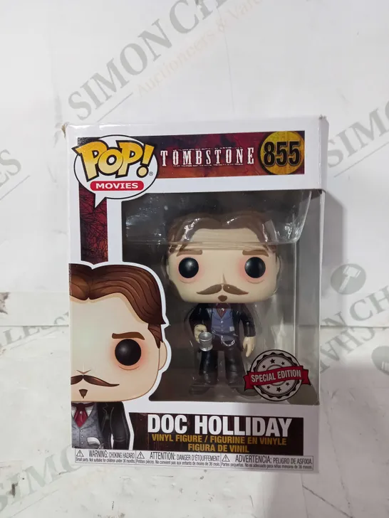 FUNKO POP MOVIES - TOMBSTONE 855 - DOC HOLLIDAY VINYL FIGURE, ETC