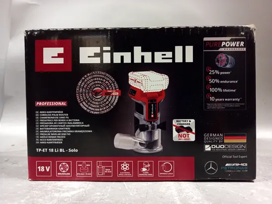 BOXED EINHELL CORDLESS PALM ROUTER