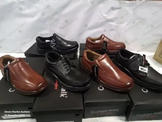 SELECTION OF BOXED CUSHION-WALK LEATHER SHOES, (STYLES, COLOURS AND SIZES VARY)