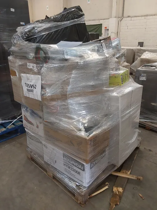 PALLET OF APPROXIMATELY 30 UNPROCESSED RAW RETURN HOUSEHOLD AND ELECTRICAL GOODS TO INCLUDE;