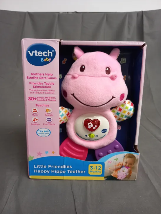 VTECH BABY LITTLE FRIENDLIES HAPPY HIPPO TEETHER AGES 3-12 MONTHS
