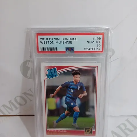 PANINI RATED ROOKIE UNITED STATES 2018 PANINI DONRUSS WESTON MCKENNIE