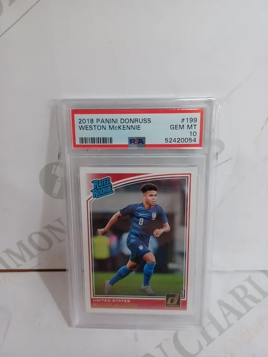 PANINI RATED ROOKIE UNITED STATES 2018 PANINI DONRUSS WESTON MCKENNIE