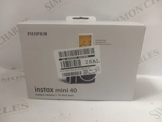 BOXED FUJIFILM INSTAX MINI 40 INSTANT CAMERA