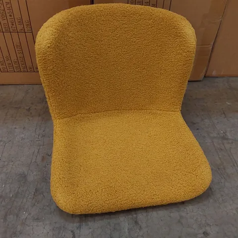 BOXED SET OF 2 WOOLEN DINING CHAIRS - YELLOW