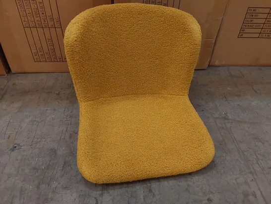 BOXED SET OF 2 WOOLEN DINING CHAIRS - YELLOW