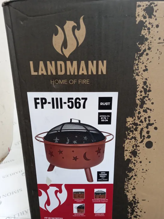 LANDMANN MOON AND STAR OUTDOOR FIRE PIT