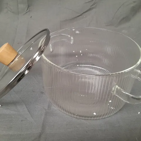 UNBRANDED GLASS COOKING POT - COLLECTION ONLY