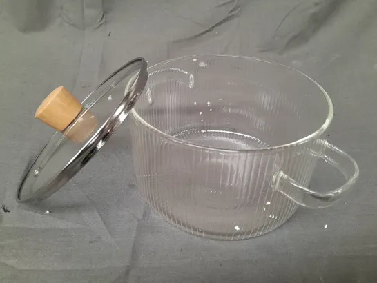 UNBRANDED GLASS COOKING POT - COLLECTION ONLY