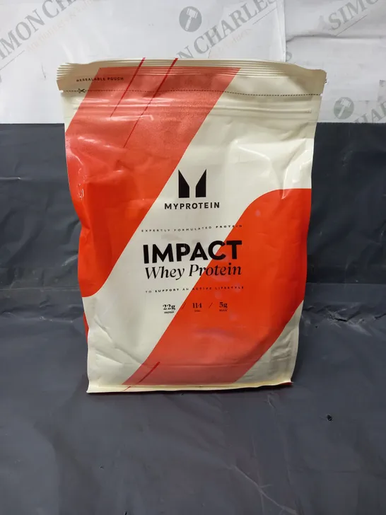 SEALED MYPROTEIN IMPACT WHEY PROTEIN IN CARAMALISED BISCUIT 1KG