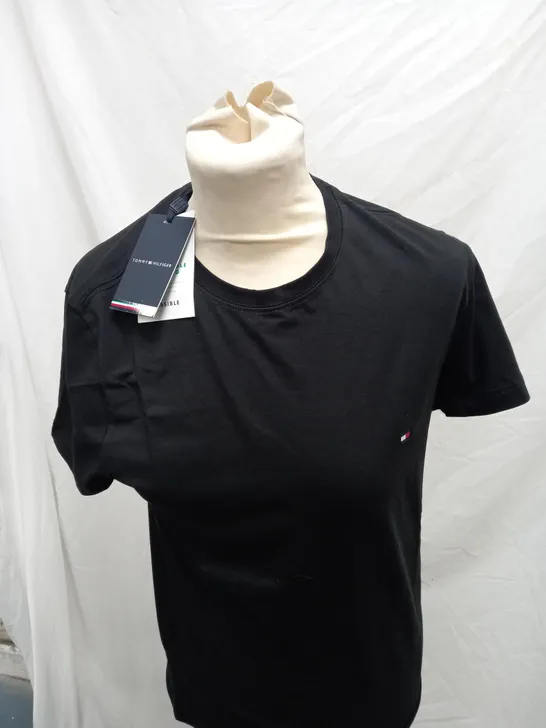 TOMMY HILFIGER BLACK CORE STRETCH SLIM FIT TOP - XS MENS