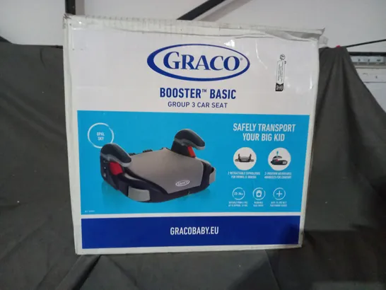 BOXED GRACO BOOSTER BASIC GROUP 3 CAR SEAT 