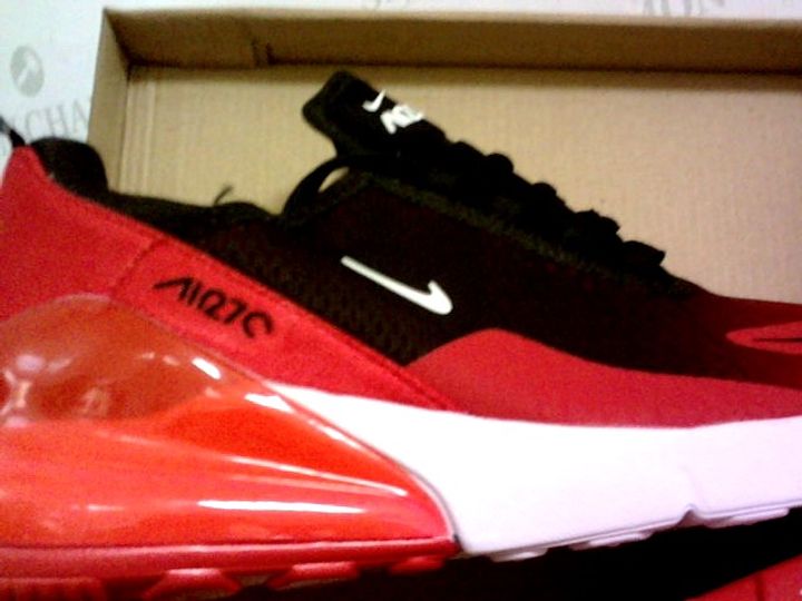 black and red chunky trainers