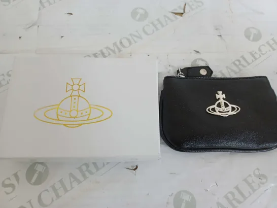 VIVIENNE WESTWOOD BLACK CHANGE PURSE 