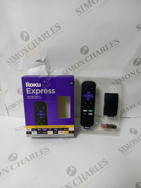 BOXED ROKU EXPRESS HIGH DEFINITION STREAMING BOX