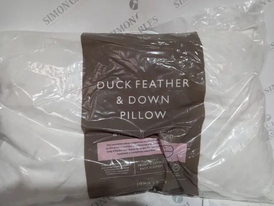 PACKAGED JOHN LEWIS DUCK FEATHER & DOWN PILOW