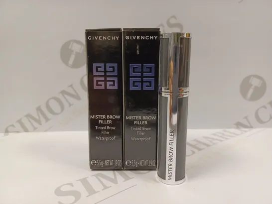 LOT OF 2 GIVENCHY MISTER TINTED BROW FILLER - #03 GRANITE