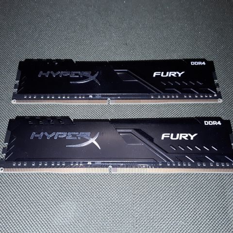 PAIR HYPERX FURY DDR4 RAM STICKS