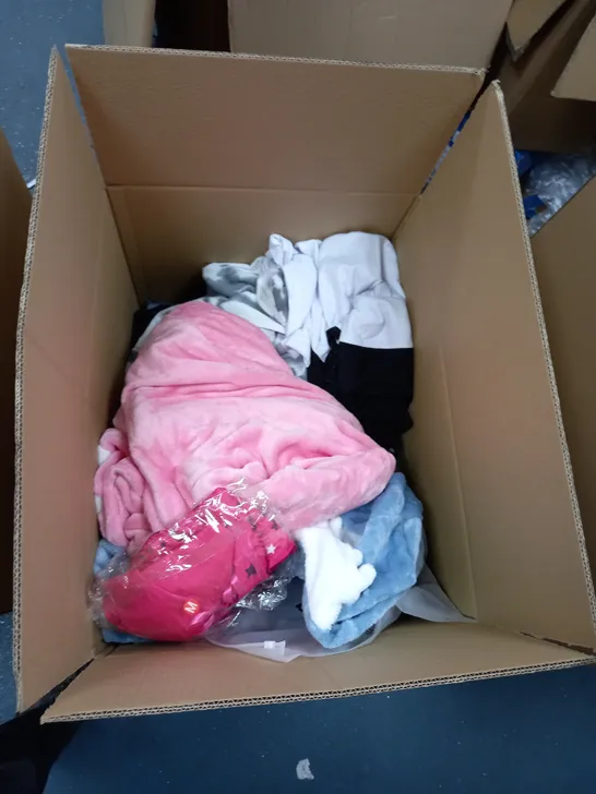 BOX OF ASSORTED ITEMS TO INCLUDE TOPS, DRESSES, BRAS ETC 