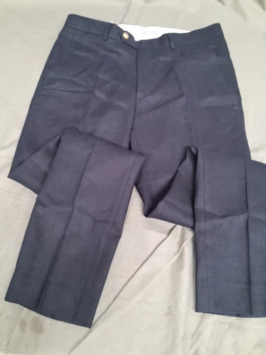 MOSS LONDON SLIM FIT BLUE TROUSERS - 30S