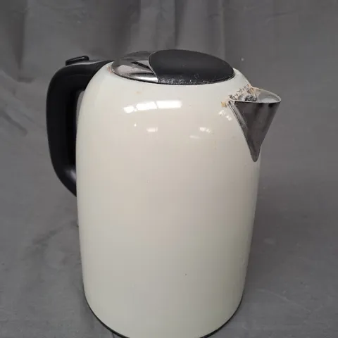 BOXED RUSSELL HOBBS STAINLESS STEEL KETTLE IN CREAM
