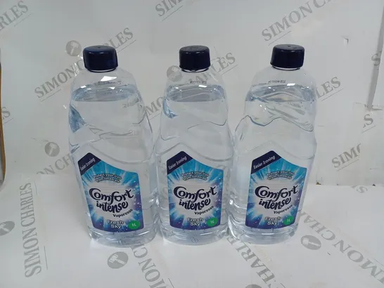 BOX OF 3X1L COMFORT INTENSE VAPORESSE IRONING WATER FRESH SKY