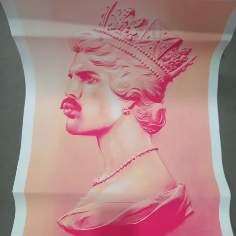 FREDDIE MERCURY QUEEN SCREENPRINT ARTWORK IN PINK