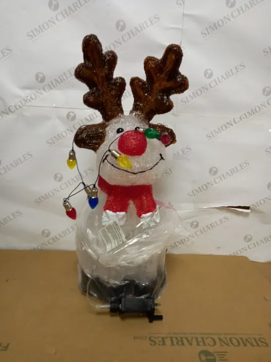 OUTDOOR REINDEEER CHRISTMAS ORNAMENT WITH LIGHTS