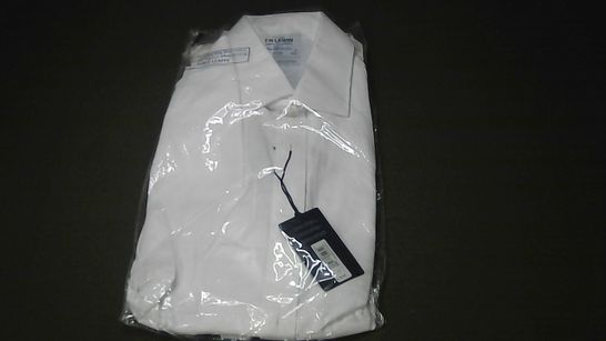 T.M. LEWIN FITTED SC OXFORD SHIRT IN WHITE - 16 33