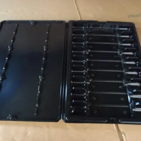 LARGE QUANTITY OF ASSORTED BLACK TRAYS