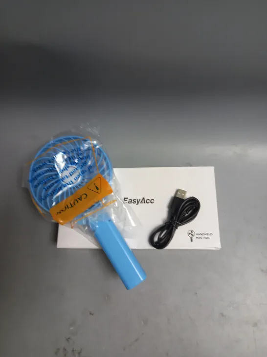 BOXED EASYACC HANDHELD MINI FAN IN BLUE