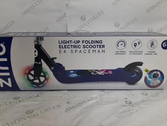 ZINC FOLDING ELECTRIC E4 SCOOTER - SPACE RRP £119.99