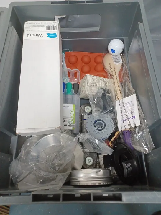 BOX OF APPROXIMATELY 15 ASSORTED HOUSEHOLD ITEMS TO INCLUDE TOILET GEL STAMPS, CLEAR SEALANT AND SIDE CUT PLIERS