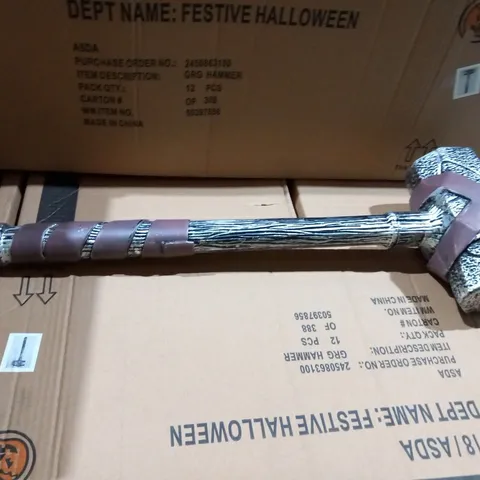 APPROXIMATELY 12 BRAND NEW BOXED HORRIFYING HALLOWEEN HAMMERS 