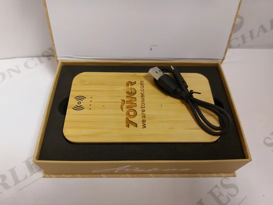 PF CONCEPT AVENUE BAMBOO AND FABRIC POWER BANK - 6000 MAH