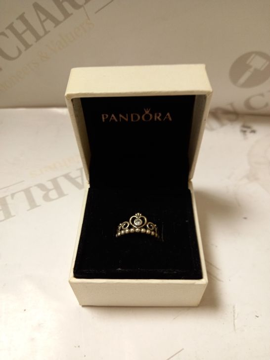 IN THE STYLE OF PANDORA CROWN RING