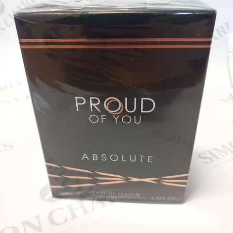 BOXED AND SEALED PROUD OF YOU ABSOLUTE EAU DE PARFUM 100ML
