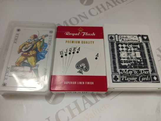 SET OF 3 ASSORTED PLAYING CARDS