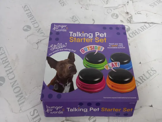 HUNGER FOR WORDS TALKING PET STARTER PACK 