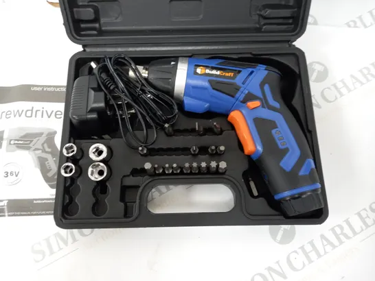 BOXED BUILDCRAFT TWIST HANDLE 3.6V SCREWDRIVER SET