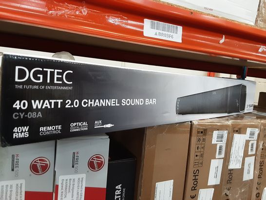 DGTEC 40 WATT 2.0 CHANNEL SOUND BAR