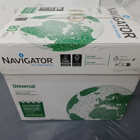 BOXED NAVIGATOR UNIVERSAL A4 PAPER 80GSM WHITE (5X500) - COLLECTION ONLY